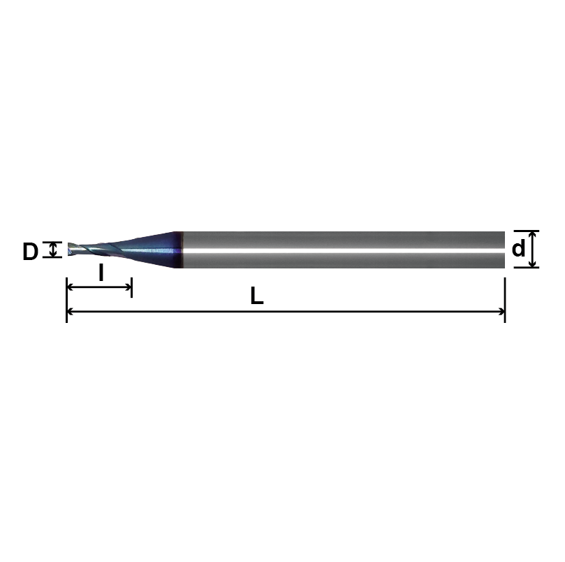 MSE2／SE2(Regular Length,For High Hardness Material),2 Flutes