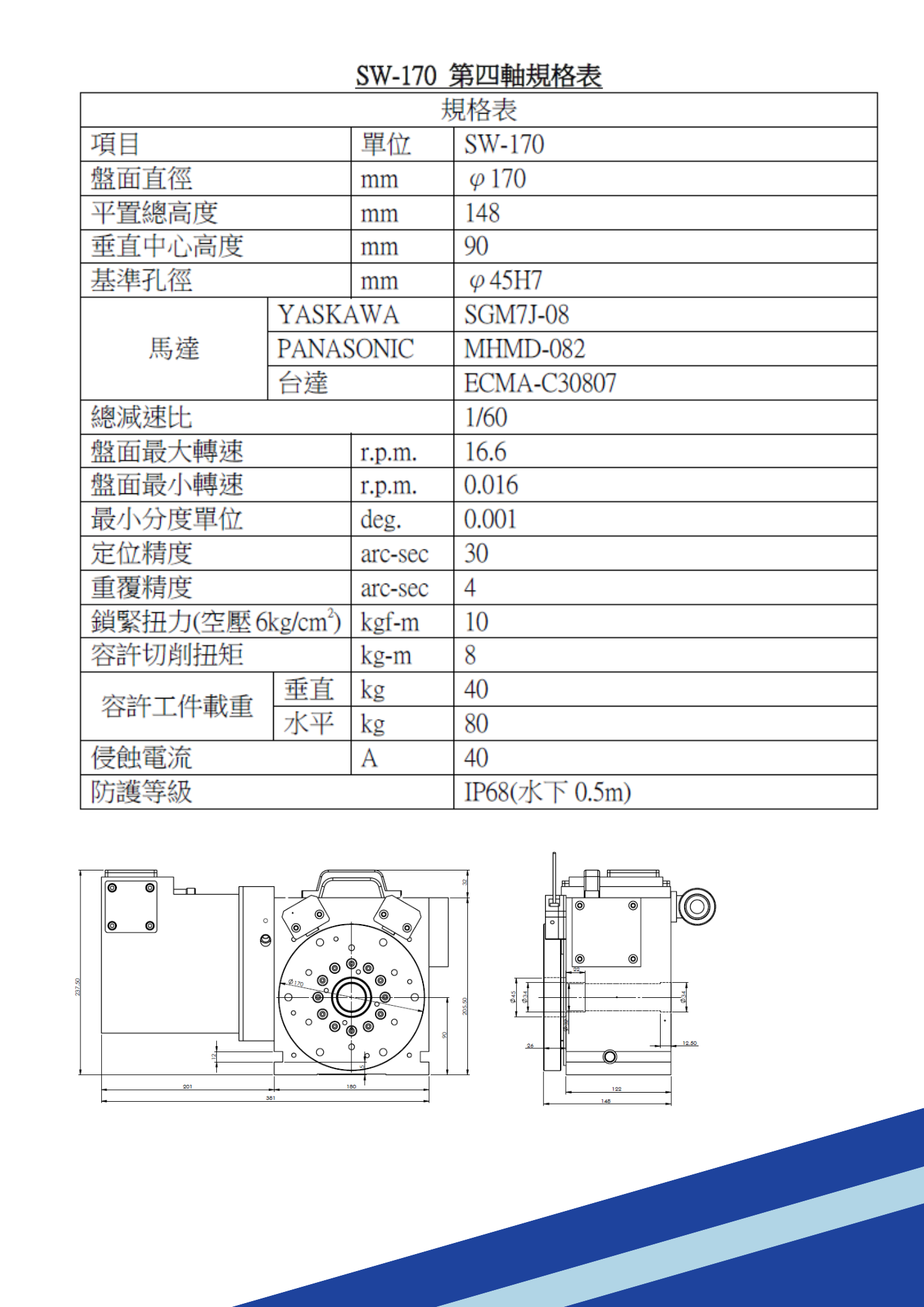 fourth axis-WS-170