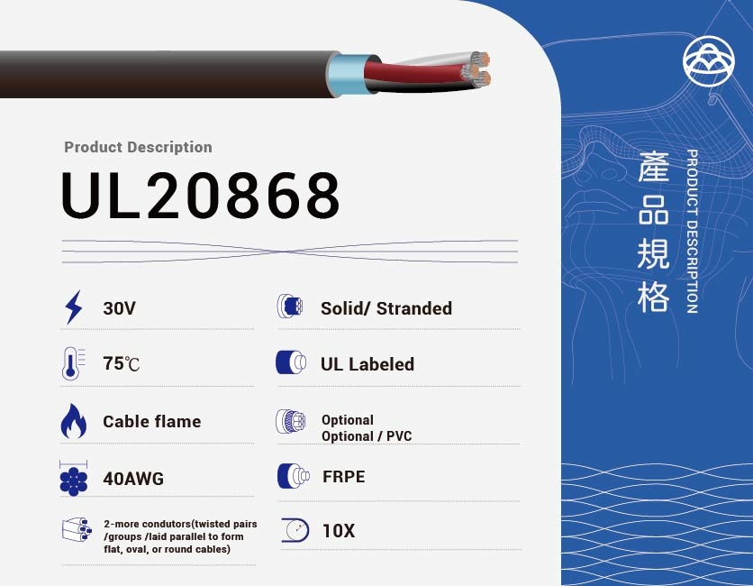 PVC insulated cable – UL20868-UL20868